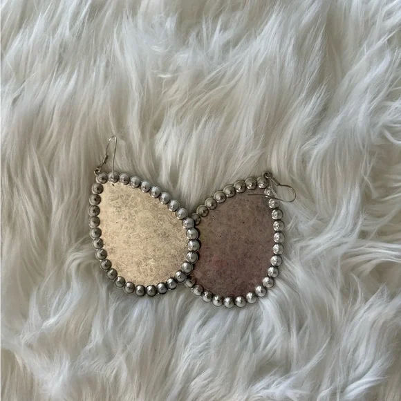 Rhinestone Dangle Earrings - Picture 2 of 2